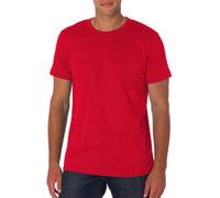 Bella+Canvas Unisex Jersey Kurzarm-T-Shirt mit Rundhalsausschnitt Mittelrot