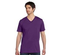 Bella + Canvas Unisex-Jersey-Kurzarm-T-Shirt mit V-Ausschnitt L TEAM PURPLE