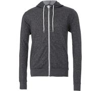 Bella+Canvas Unisex Polycotton Kapuzen Sweatjacke 3739 dtg white M