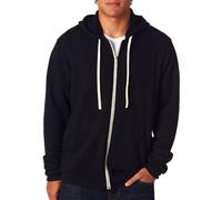 Bella + Canvas Unisex Triblend Sponge Fleece Full-Zip Hoodie L SOLID BLK TRBLND