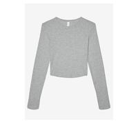 BELLA + CANVAS WOMEN'S MICRO RIB LONG SLEEVE BABY TEE M SOLID NATURAL BLEND