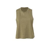 BELLA + CANVAS Women's Racerback Cropped Tank XL HEATHER DUSTY BLUE