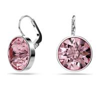Bella Drop-Ohrhänger, Rundschliff, Rosa, Rhodiniert