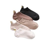 Bella & Flores - Socken Herz aus Gold, 5er-Pack, 35-39, Mehrfarbig (elegant)