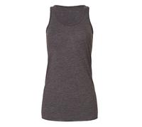 Bella - Flowy Racerback Tank Top Dark Grey Heather - Gr. - M