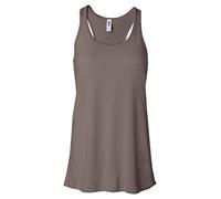 bella Maxine Flowy Racerback Tank, Pebble Brown, L