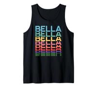 Bella Name Personalisierte Frauen Mädchen Retro Vintage Muster Tank Top