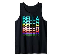 Bella Name Personalisierte Frauen Mädchen Retro Vintage Muster Tank Top