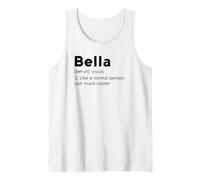 Bella Pink Name Herz Liebe Frau Mädchen Freund personalisiert Tank Top