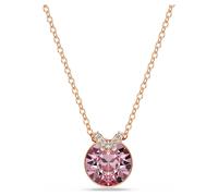Bella V Anhänger, Rundschliff, Rosa, 18K Roségoldbeschichtet OS