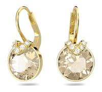 Bella V Drop-Ohrhänger, Rundschliff, Goldfarben, Goldlegierungsschicht OS