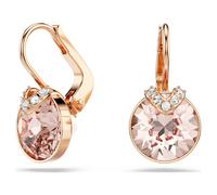 Bella V Drop-Ohrhänger, Rundschliff, Goldfarben, Roségold-Legierungsschicht OS