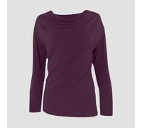 bellaLEYK Drapiertes Oberteil mit Falten und Twist aus Tencel-Modal-Jersey Rot 38