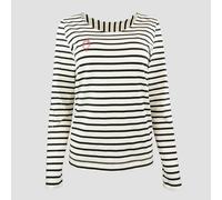 bellaLEYK Langarm T-Shirt mit gestickter Tulpe Schwarz 38