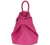 Belli "City Backpack II mittelgroßer italienischer Damen Leder Rucksack Rucksacktasche Handtasche Daypack in pink - 28x31x13cm (B x H x T)