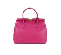 Belli The Bag XL italienische Leder Henkeltasche Handtasche Damen Ledertasche Umhängetasche made in italy in pink - 34x25x16 cm (B x H x T)
