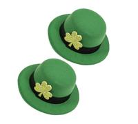 BELLIFFY 2 Stück St Patrick'S Day Haarnadeln Grüne Kleeblatt Hut Haarschmuck Festival Kopfschmuck für Damen