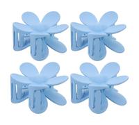 BELLIFFY 4 Stück 4 Stück-Pack Matte Blumen Haarspangen mit Rutschfestem Halt Tropische Haarklammern für Strandhochzeiten Festivals und Hawaiianische Partys Dekorative Haarkrallen für Damen
