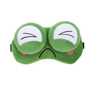 BELLIFFY Cartoon Frosch Schlafmaske mit Gel Kühlung Weiche Augenbinde für Lichtblockierung und Druckentlastung Lustige Schlafmaske für Reisen Yoga und Tiefschlaf Zuhause Unisex
