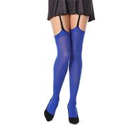 Bellivalini Damen Strapsstrümpfe Mikrofaser 40 DEN BLVFI1006 (Kornblume, XL/XXL (Herstellergröße: 5/6))