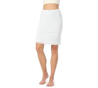 Bellivalini Unterrock Damen Bequeme Sommermode für Damen BLV50-176 (Weiß, S)