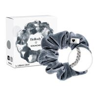 Bellody® Scrunchies Samt - Samtig weich, starker Halt, Velvet Look, exklusive Farben (1 Stück - Urban Gray) - Haargummi Scrunchie in Grau
