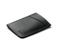 Bellroy Card Sleeve - Carryology Essentials Edition (Premium-Lederkartenetui bietet Platz für bis zu 8 Karten oder Visitenkarten, Fach für gefaltete Geldscheine) - BlackAsh