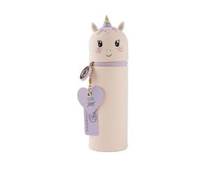 BELLTRADE Silikon Federmäppchen Love Animals Einhorn