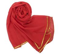 BellyLady Bauchtanz Schleier Chiffon Handgemacht Rot