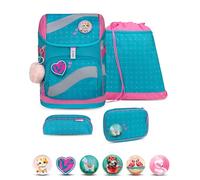 Belmil 405-51 Schulranzen Set 4 - teilig (Hearts and Dots)
