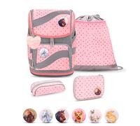 Belmil 405-51 Schulranzen Set 4 - teilig (Pink Dots 4)