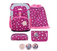 Belmil Maxi ergonomisches Schulranzen-Set 5-teilig "Starry Bubbles" mit Brustgurt