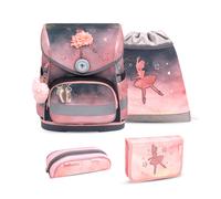 Belmil Compact Schulranzen-Set 4-tlg. - BALLERINA BLACK PINK