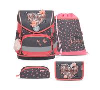 Belmil - Belmil Compact Schulranzen Set 4-teilig mit Brustgurt - Bloomy Blossom Koffer24