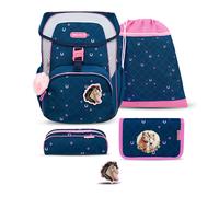 Belmil Belmil Maxi ergonomisches Schulranzen-Set 5-teilig "Meet your Horses" Hufeisen Koffer24