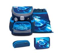 Belmil Belmil Mini-Fit ergonomisches Schulranzen-Set 4-teilig "Racing Blue Neon" Racing Blue Neon Koffer24