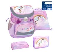 Belmil Mini-Fit ergonomisches Schulranzen-Set 4-teilig - Rainbow Unicorn Rainbow Unicorn Koffer24