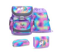Belmil Mini-Fit Schulranzen-Set 4-tlg. - RAINBOW UNICORN