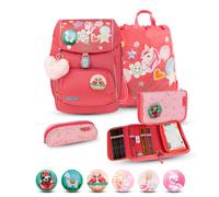 Belmil - Belmil Premium Comfy Plus Schulra nzen-Set 5-tlg - Rose Quartz Koffer24