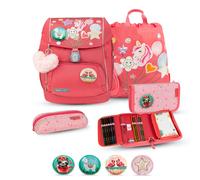 Belmil - Belmil Premium Comfy Plus Schulranzenset 5-teilig - Rose Quartz Koffer24