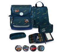 Belmil - Belmil Premium Compact Plus Schulranzenset 5-teilig - Orion Blue Koffer24