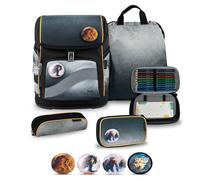 Belmil - Belmil Premium Smarty Plus Schulranzenset 5-teilig - Black Grey Koffer24