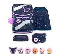 Belmil - Belmil Smarty ergonomisches Schulranzenset 5tlg. - Flowers Blue Koffer24