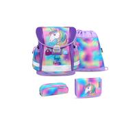 Belmil Classy ergonomisches Schulranzen-Set 4-teilig Einhorn Schulranzen Set