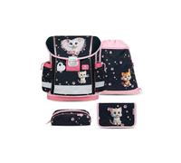 Belmil Classy ergonomisches Schulranzen-Set 4-teilig Katze