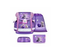 Belmil Classy ergonomisches Schulranzen-Set 4-teilig Katze Schulranzen Set