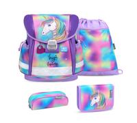 Belmil Classy ergonomisches Schulranzen-Set 4-teilig "Rainbow Color" mit Brustgurt