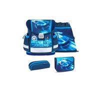 Belmil Classy Schulranzen-Set 4tlg Racing Blue Neon