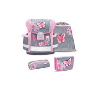 Belmil Classy ergonomisches Schulranzen-Set 4-teilig Schmetterling Schulranzen Set