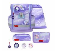 Belmil Classy Plus Schulranzen Set 5-teilig mit Brustgurt (405-78/AG/S) (Over The Rainbow)